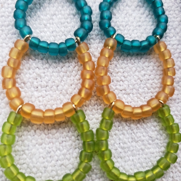 Fun Bold Hoop Earrings, Fun Earrings, Statement Earrings, Bold Jewelry - Picture 2 of 4